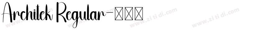 Architek Regular字体转换 Architek Regular字体转换
